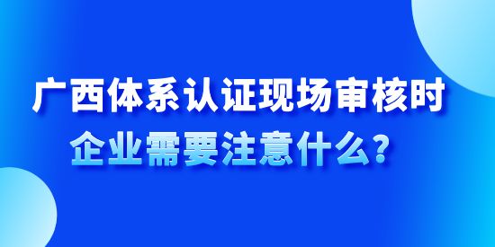 廣西體系認證現場審核時企業需要注意什么,